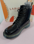 Bota Estilo Militar de Verniz  JR94