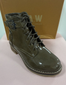 Bota Estilo Militar de Verniz FR1199